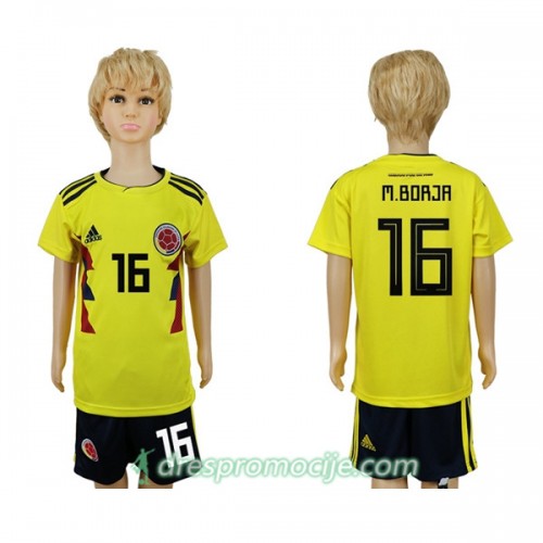 Kolumbija Dres M.Borja 16 Dječji Domaći Svjetsko prvenstvo 2018 Kolumbija Dres M.Borja 16 Dječji Domaći Svjetsko prvenstvo 2018